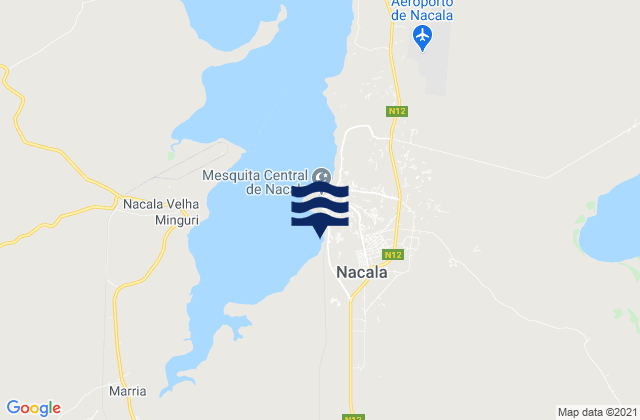 Nacala, Mozambique tide times map