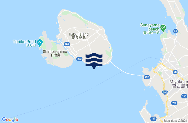 Nagayama, Japan tide times map