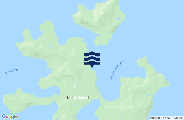 Naked Island McPherson Passage, United States tide chart map