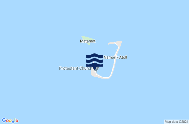 Namdrik, Marshall Islands tide times map