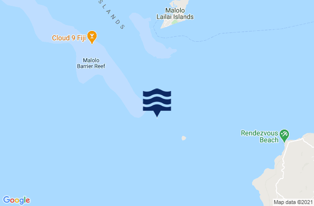 Namotu Island, Fiji tide times map