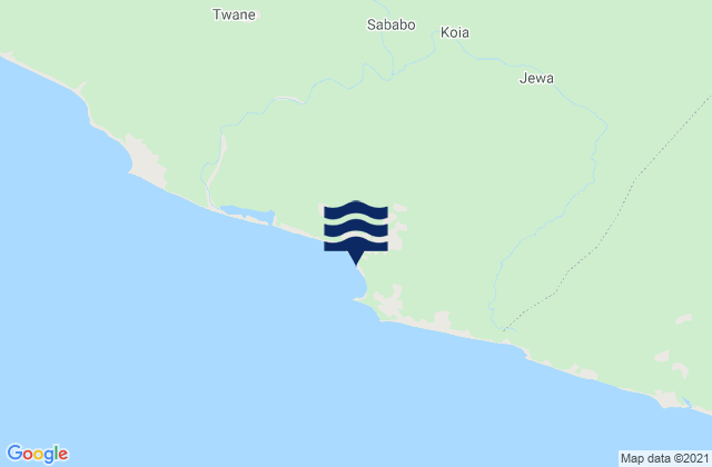 Nana Kru, Liberia tide times map