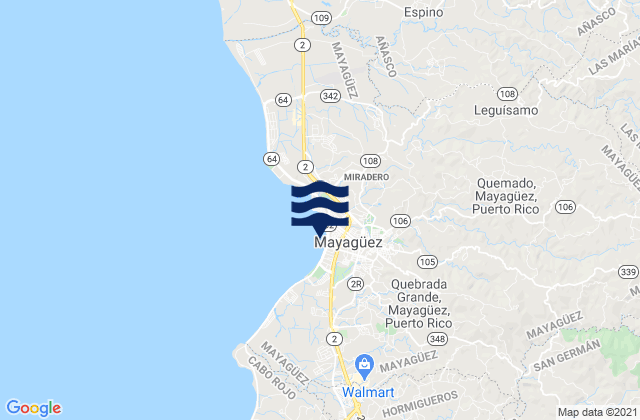 Naranjales Barrio, Puerto Rico tide times map