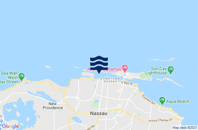 Nassau (New Providence Island), United States tide chart map