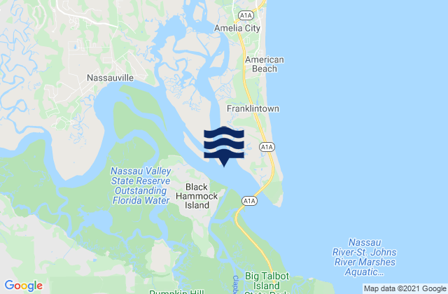 Nassauville, United States tide chart map