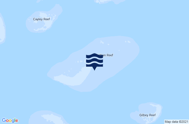 Nathan Reef, Australia tide times map