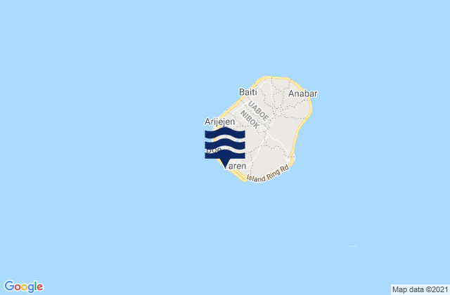 Nauru tide times map