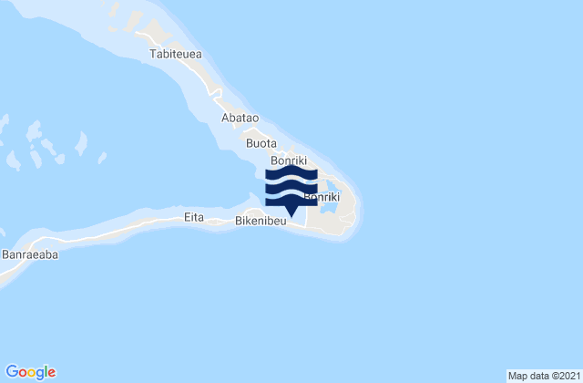 Nawerewere Village, Kiribati tide times map