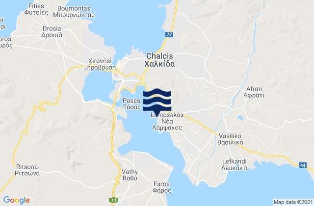 Nea Lampsakos, Greece tide times map