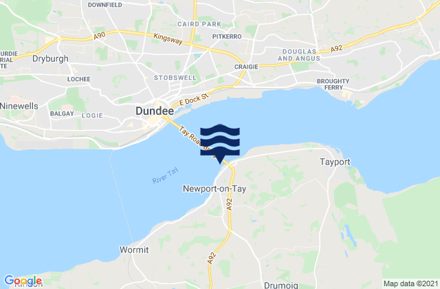 Newport-on-Tay, United Kingdom tide times map