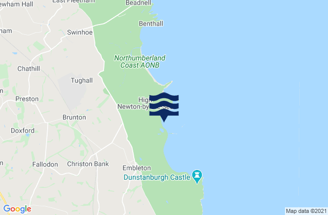 Newton Haven Beach, United Kingdom tide times map