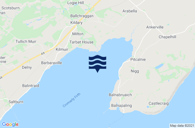Nigg Bay, United Kingdom tide times map
