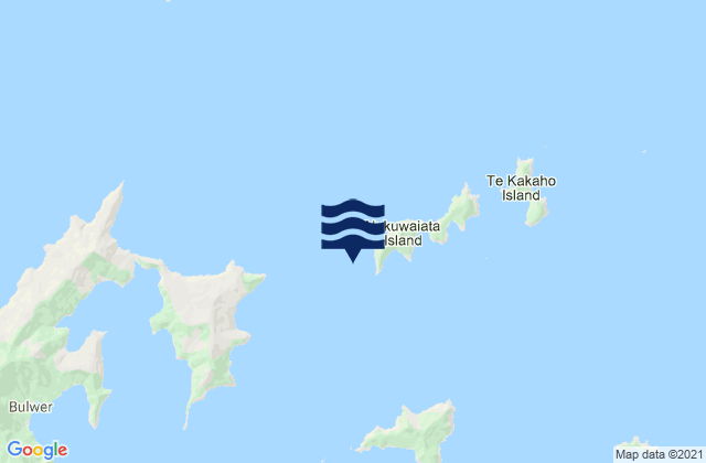 Ninepin Rock, New Zealand tide times map