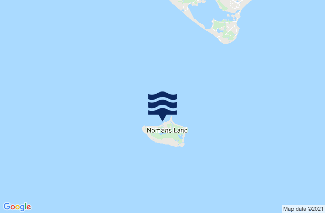 No Man's Land, United States tide chart map