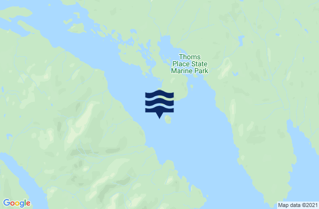 No Name Island near Thoms Place, United States tide chart map