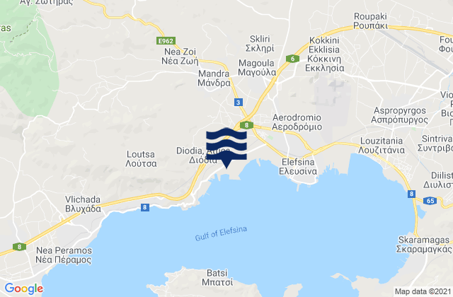 Nomos Attikis, Greece tide times map