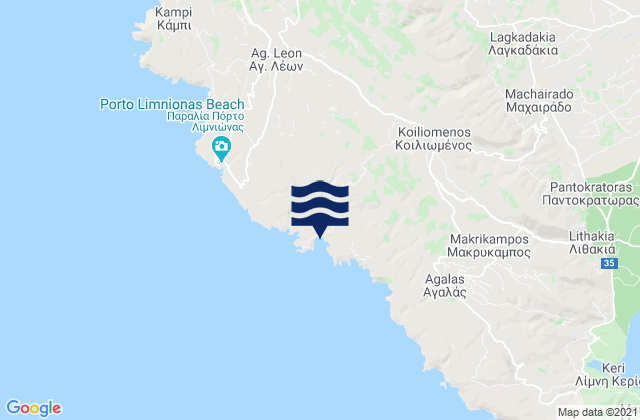 Nomos Zakynthou, Greece tide times map