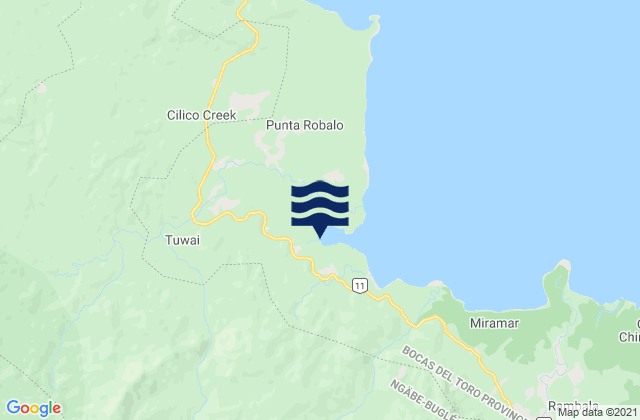 Norteno, Panama tide times map