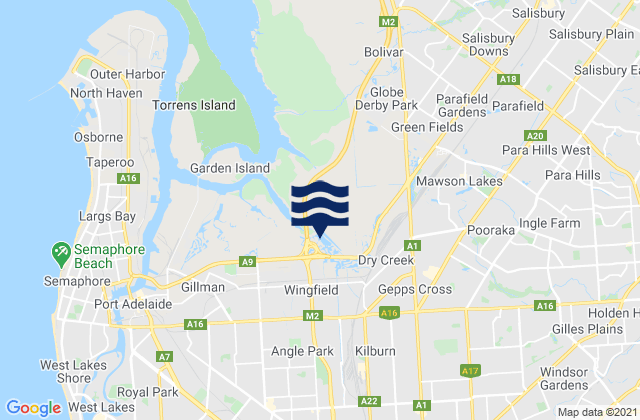 North Adelaide, Australia tide times map