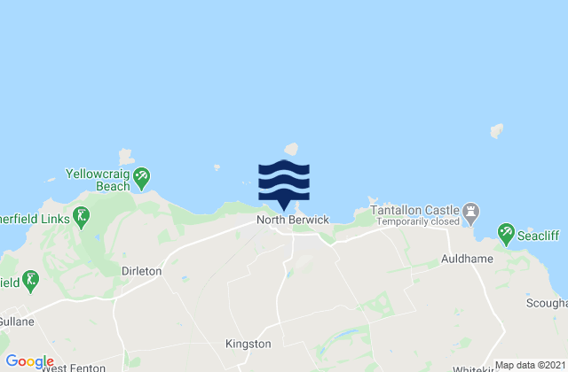 North Berwick, United Kingdom tide times map