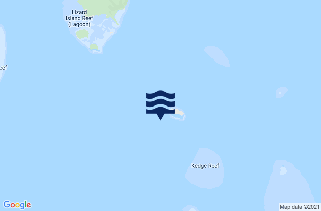 North Direction Island, Australia tide times map