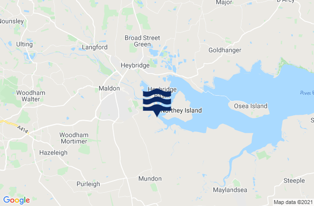 North Fambridge, United Kingdom tide times map