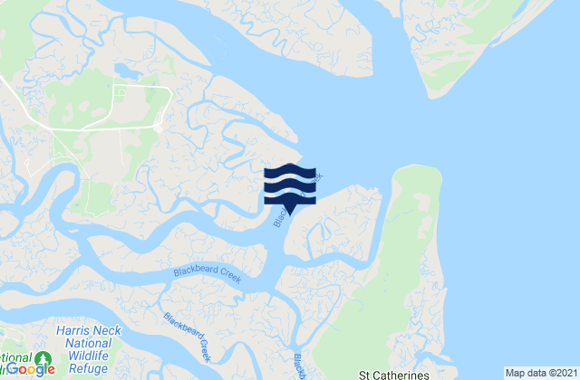North Newport River (daymark 119), United States tide chart map