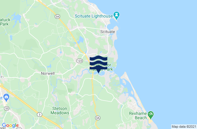 North Pembroke, United States tide chart map
