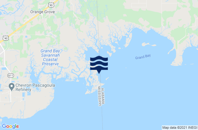 North Rigolets Island, United States tide chart map