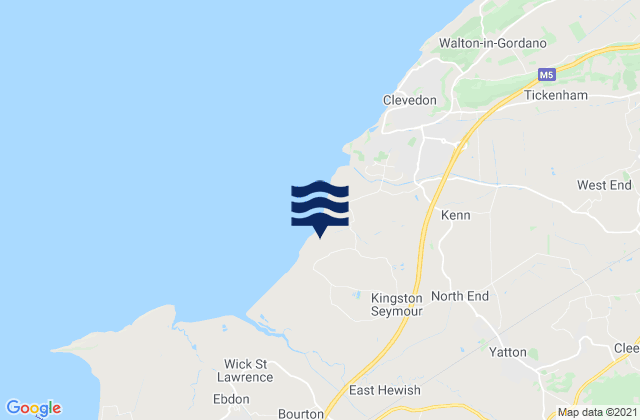 North Somerset, United Kingdom tide times map