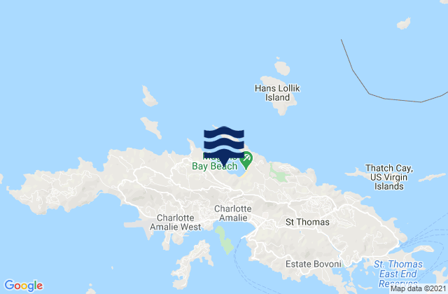 Northside, U.S. Virgin Islands tide times map