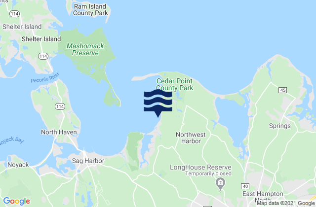Northwest Harbor, United States tide chart map