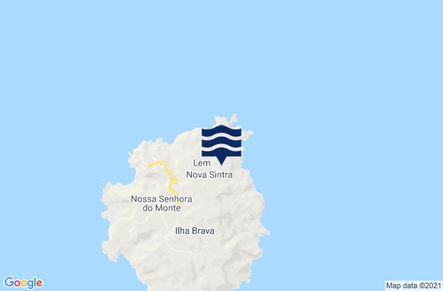 Nova Sintra, Cabo Verde tide times map