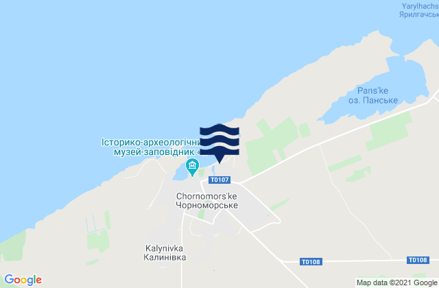 Novosel'skoye, Ukraine tide times map