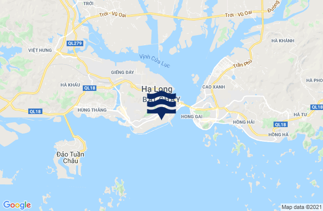 Novotel Ha Long Bay, Vietnam tide times map
