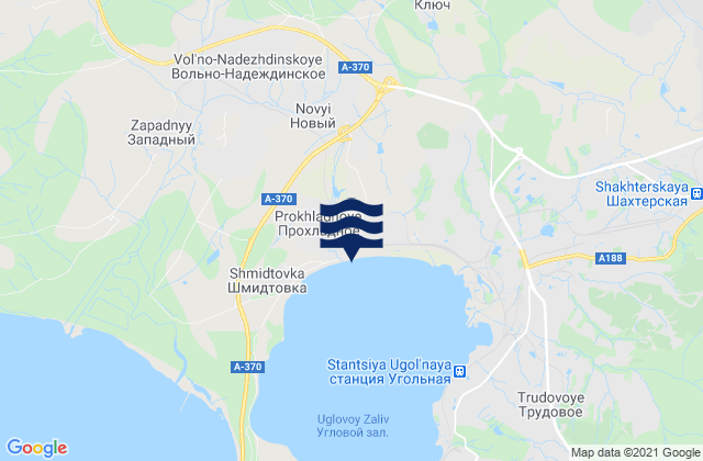 Novyy, Russia tide times map