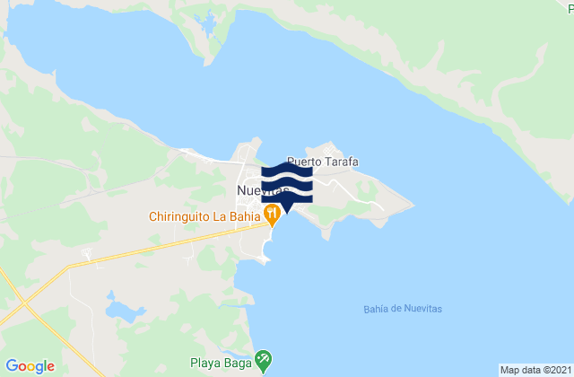 Nuevitas, Cuba tide times map
