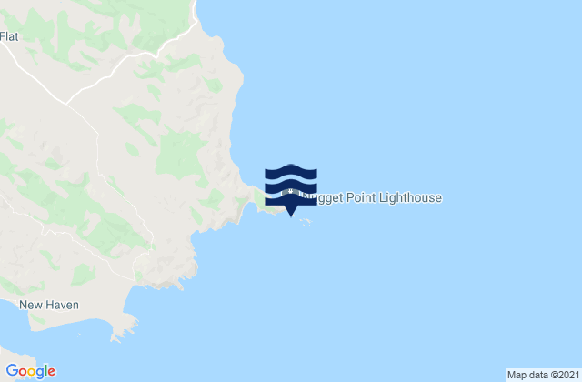 Nugget Point, New Zealand tide times map
