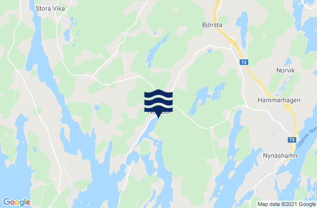 Nynaeshamns kommun, Sweden tide times map