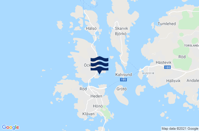 OEckeroe, Sweden tide times map
