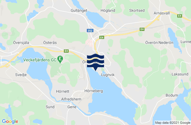OErnskoeldsvik, Sweden tide times map