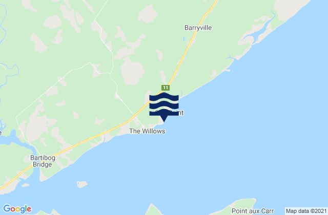 Oak Point, Canada tide times map
