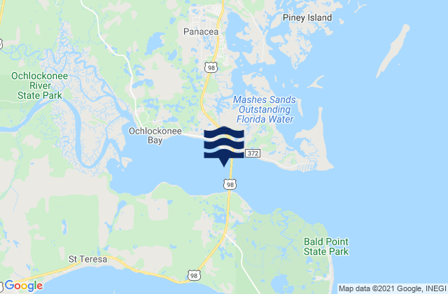 Ochlockonee Bay, United States tide chart map