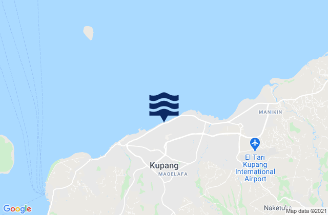 Oebufu, Indonesia tide times map