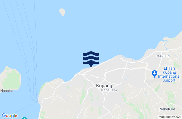 Oepura, Indonesia tide times map