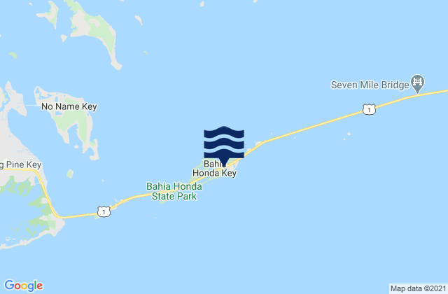 Ohio Key-Bahia Honda Key Channel (West Side), United States tide chart map