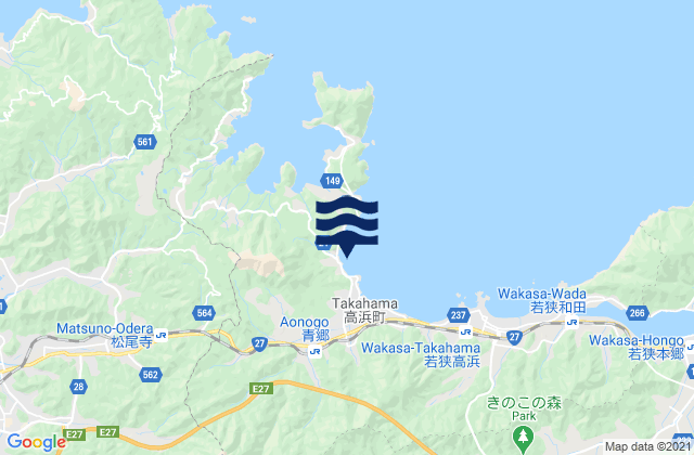 Oi-gun, Japan tide times map