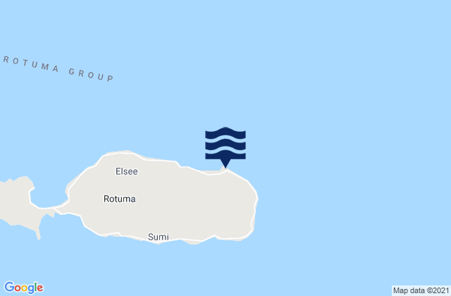 Oinafa, Fiji tide times map