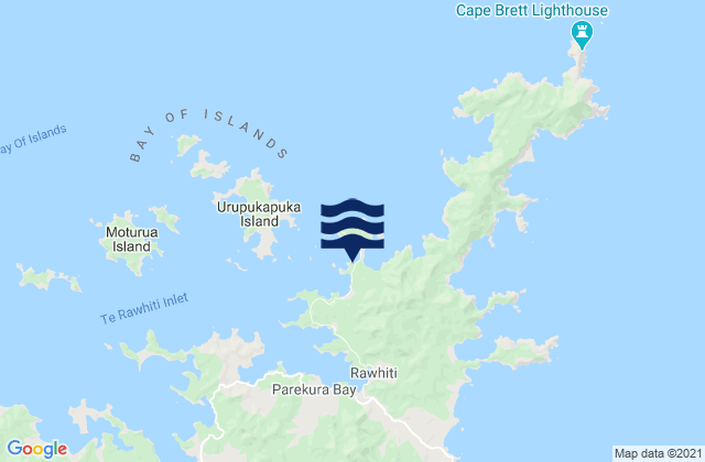 Oke Bay, New Zealand tide times map