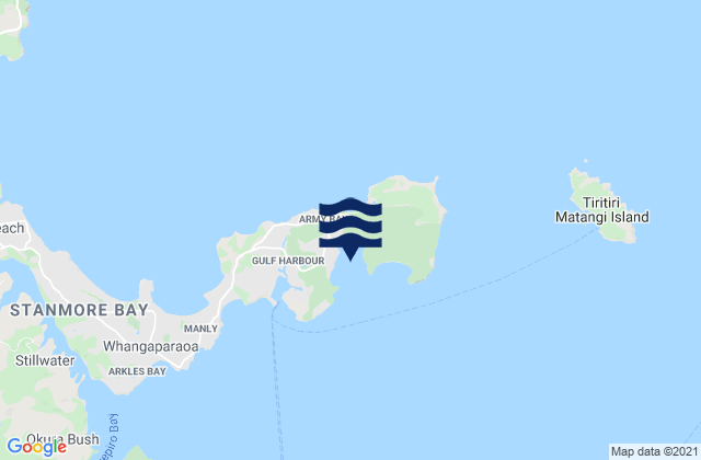 Okoromai Bay, New Zealand tide times map